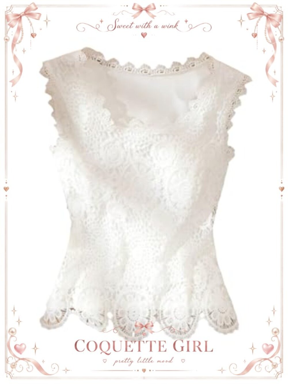 Lace Sleeveless Peplum Tank Top Square Neck Summer Blouse
